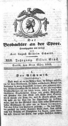 11. Stueck, 13. Maerz 1843