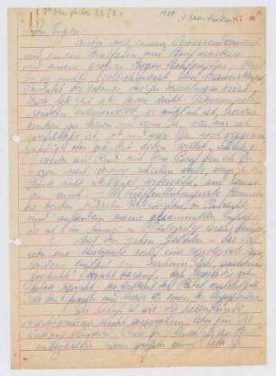 Brief von Franz Rosenzweig an Eugen Rosenstock-Huessy