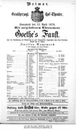 Faust. Zweites Tagewerk