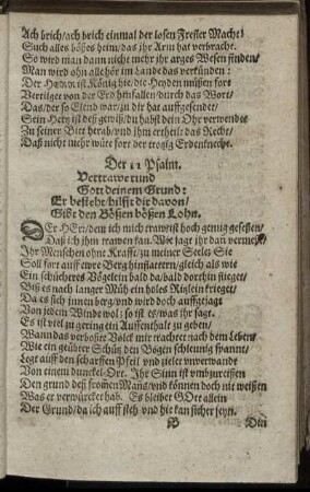 Der 11. Psalm. - Der 20. Psalm.