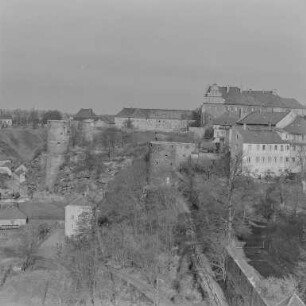 Bautzen : Bautzen. Blick vom Turm der Alten Wasserkunst zur Ortenburg