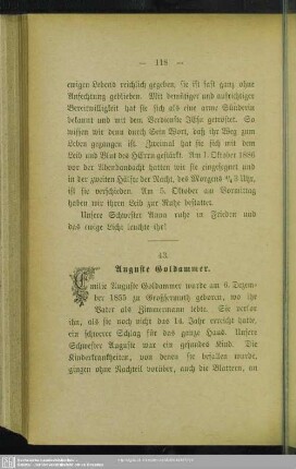 43. Auguste Goldammer