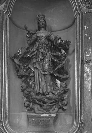Hochaltar, Detail: Madona als Regina Angelorum