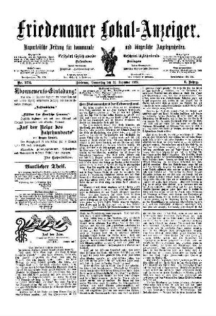 Nr. 274, 21.12.1899