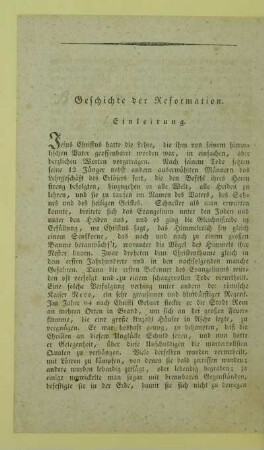 Geschichte der Reformation