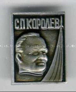 Porträt von S. P. Koroljew, des sowjetischen Konstrukteurs