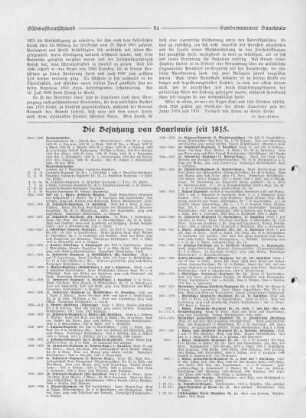Die Besatzung von Saarlouis seit 1815.
