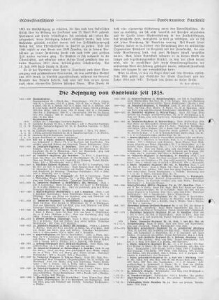 Die Besatzung von Saarlouis seit 1815.