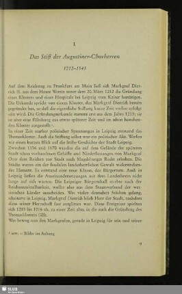 I Das Stift der Augustiner-Chorherren