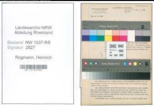Entnazifizierung Heinrich Rogmann , geb. 05.09.1900 (Lehrer)