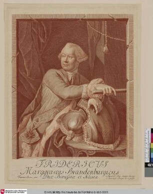 Fridericus Marggravius Brandenburgicus Dux Borussia et Silesia