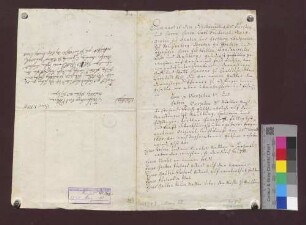 Kaufbrief des Hof- und Stadtdiakons Leonhard Walz zu Karlsruhe für die Herrschaft über Gülten zu Maulburg.