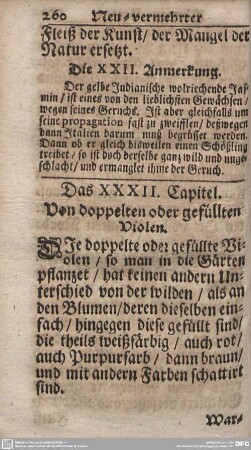 Das XXXII. Capitel. Von doppelten oder gefüllten Violen.