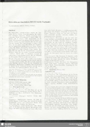 Ostracoden aus dem tieferen Mitteldevon des Vogtlandes