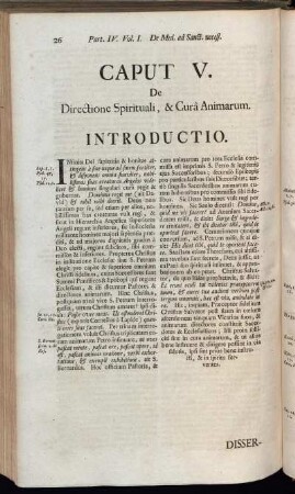 Caput V. De Directione Spirituali, & Curâ Animarum.