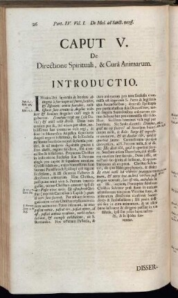 Caput V. De Directione Spirituali, & Curâ Animarum.