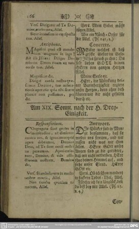 Am XIX. Sonnt. nach der H. Drey-Einigkeit