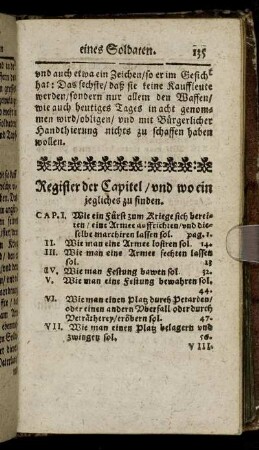 Register der Capitel/ und wo ein jegliches zu finden.