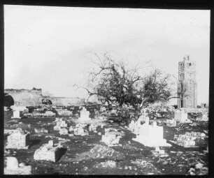 Friedhof und Turm in ramle, Weisse Moschee v. er-ramle Ende Januar 1911 Lohm.