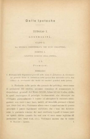 Delle ipoteche