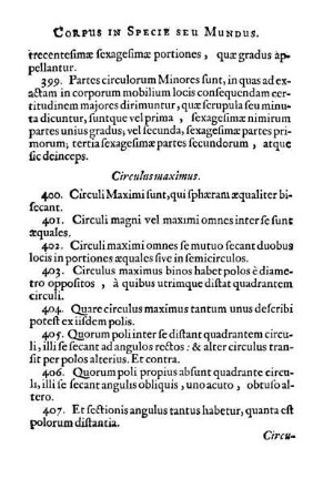 Circulus maximus.