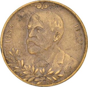 Medaille auf Gottlieb Daimler aus dem Jahr 1900
