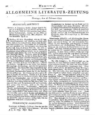 Fragmente, Nachrichten und Abhandlungen zur Beförderung der Finanz-Polizey-Oekonomie und Natur-Kunde. H. 3. Berlin: Maurer 1791