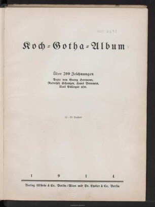 Koch-Gotha-Album : über 200 Zeichnungen