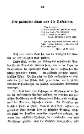 Der politische Klub und die Jakobiner