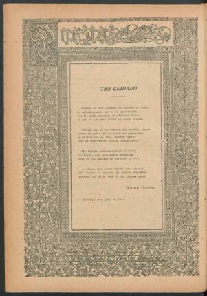 Poesías : Ten cuidado