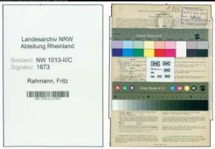 Entnazifizierung Fritz Rahmann , geb. 01.05.1877 (Uhrmacher)