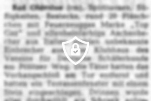 Klubhaus verwüstet