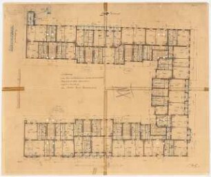 Siedlung Haeselerstraße, Berlin-Charlottenburg: Block 14, Haeselerstraße 17h-25c: Grundriss 3.OG