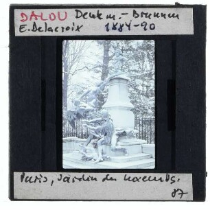 Paris, Dalou, Denkmal für Eugène Delacroix