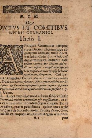 Exercitatio De Ducibus Et Comitibus Imperii Germanici