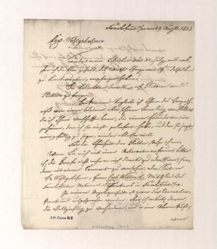 Brief von Carl Wilhelm Silberberg an Joseph Heller