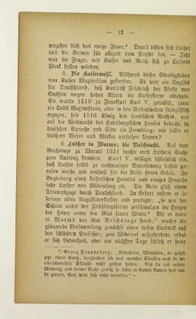 6. Luther in Worms; die Reichsacht