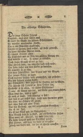 Die eilfertige Schäferinn