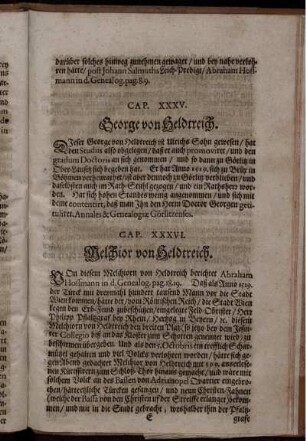 Cap. XXXVI. Melchior von Heldtreich