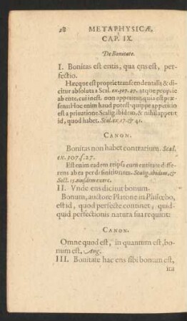 Cap. IX. De Bonitate.