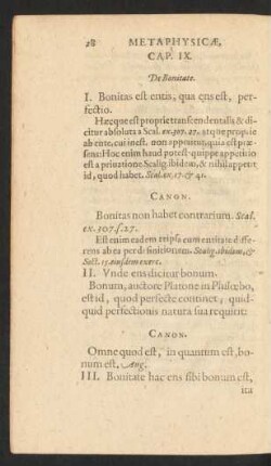 Cap. IX. De Bonitate.
