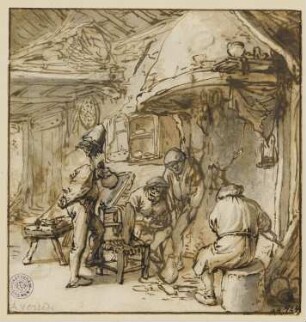 Inneres einer Bauernschenke