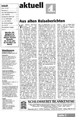 Aus alten Reiseberichten