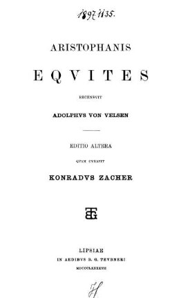Aristophanis Equites
