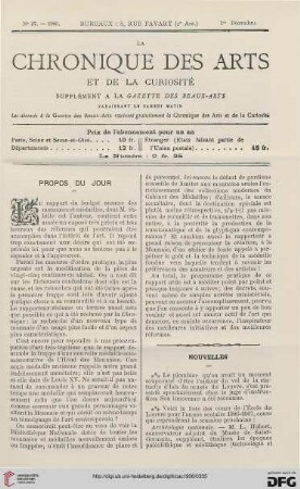 Nr. 37 (1er Décembre)
