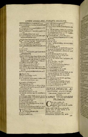 Imperarorum, Augustorum, Augustarum, Caesarum Nomina Et Successio. Caput Vigesimum Primum