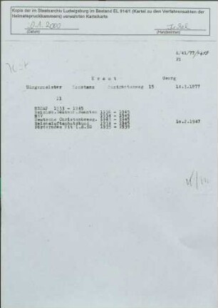 Kraut, Georg