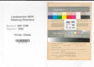 Entnazifizierung Gisela Winter , geb. 09.09.1920 (Bibliothekarin)