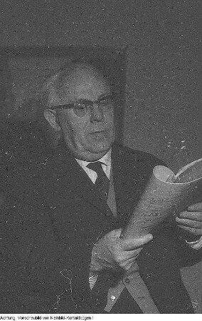 Dresden. Stadtverordnete. Professor Heinz Bongartz als Stadtverordneter, 1958