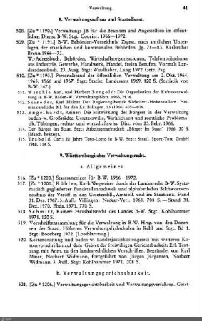 9. Württembergisches Verwaltungsrecht